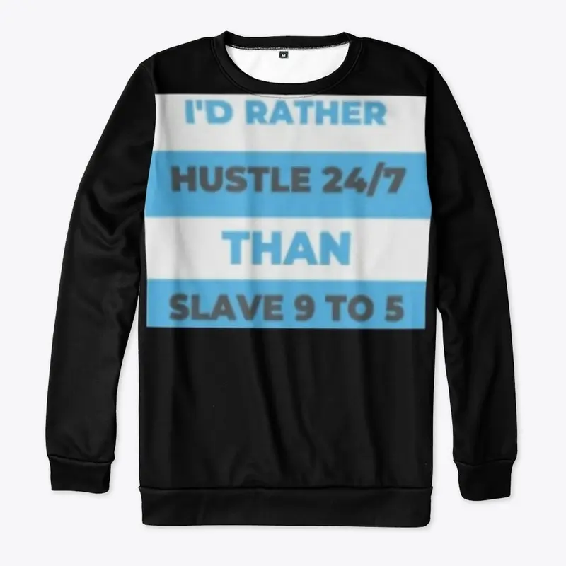 Hustle 24/7 White & Blue Collection