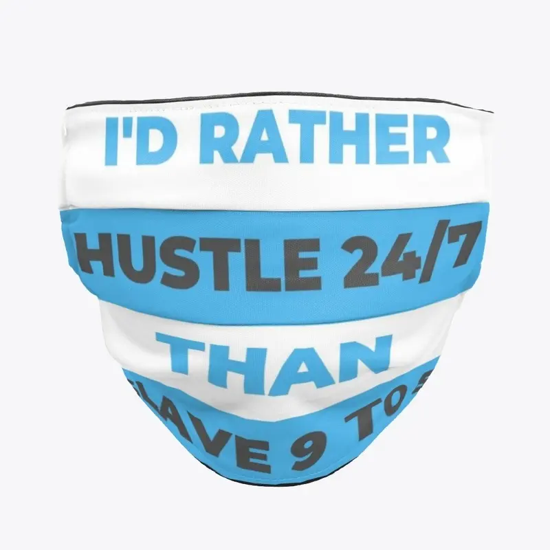 Hustle 24/7 White & Blue Collection