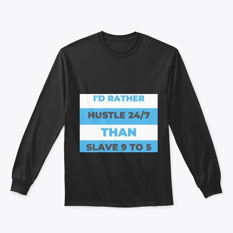 Hustle 24/7 White & Blue Collection