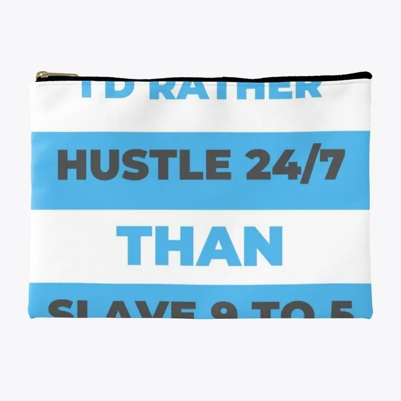 Hustle 24/7 White & Blue Collection